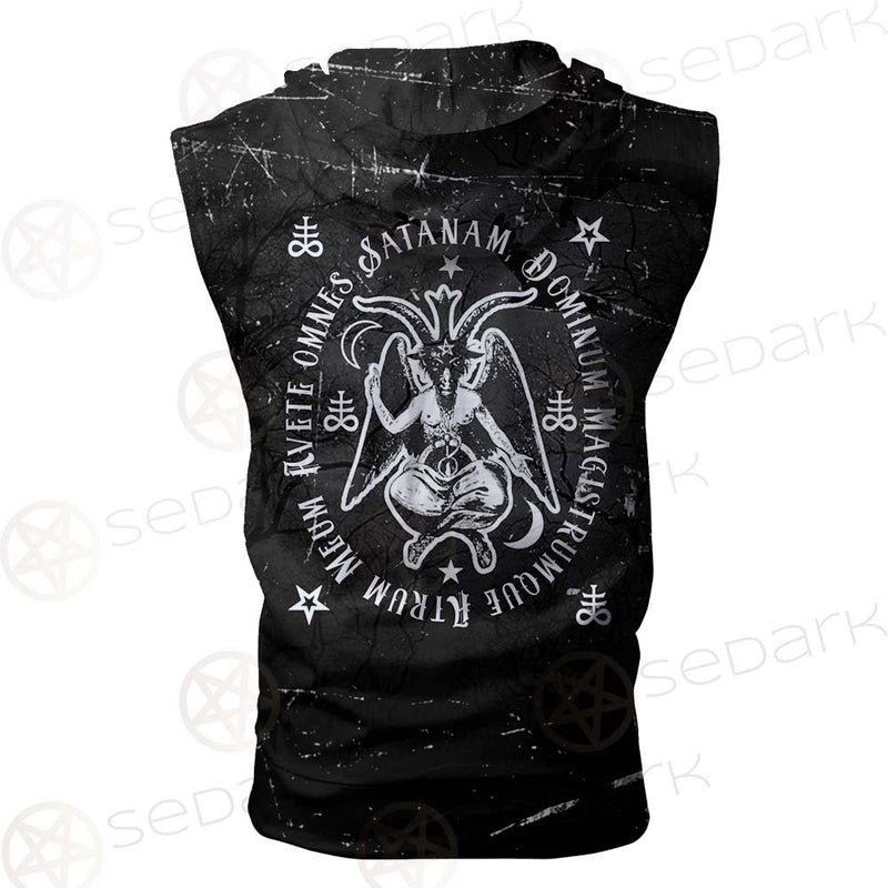 Avete Omnes Satanam SED-0481 Zip Sleeveless Hoodie