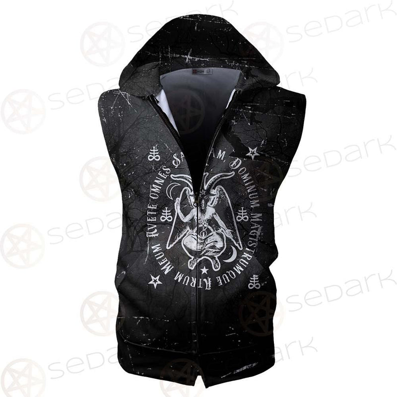 Avete Omnes Satanam SED-0481 Zip Sleeveless Hoodie