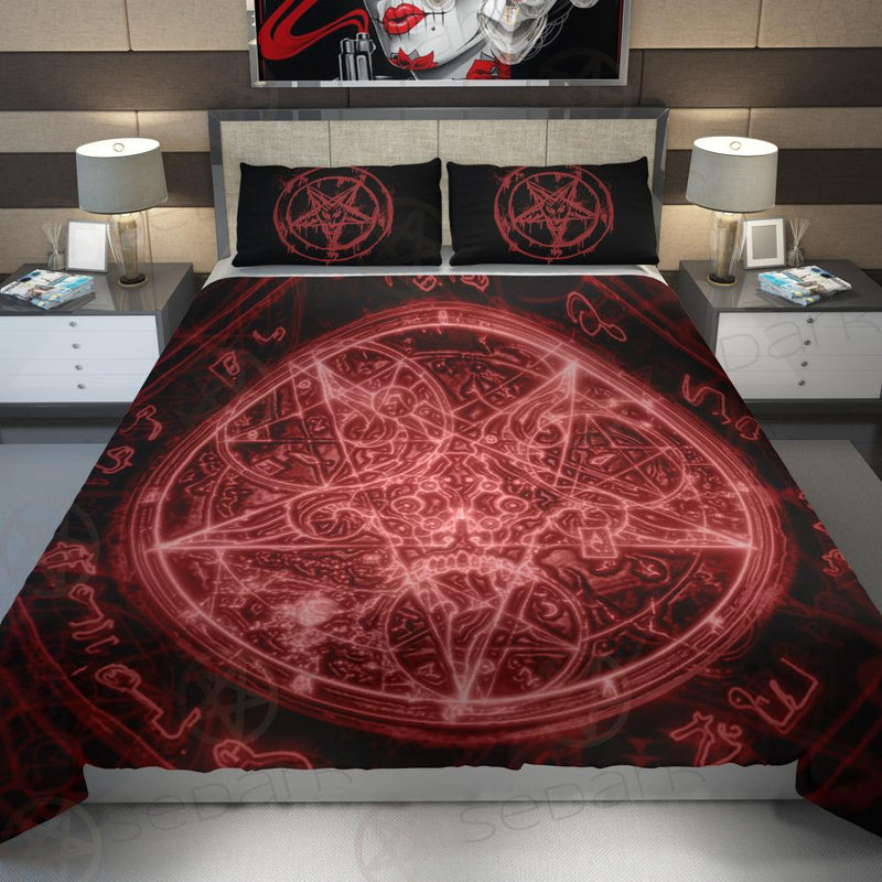 Red Satanic Symbol SED-0483 Bed set