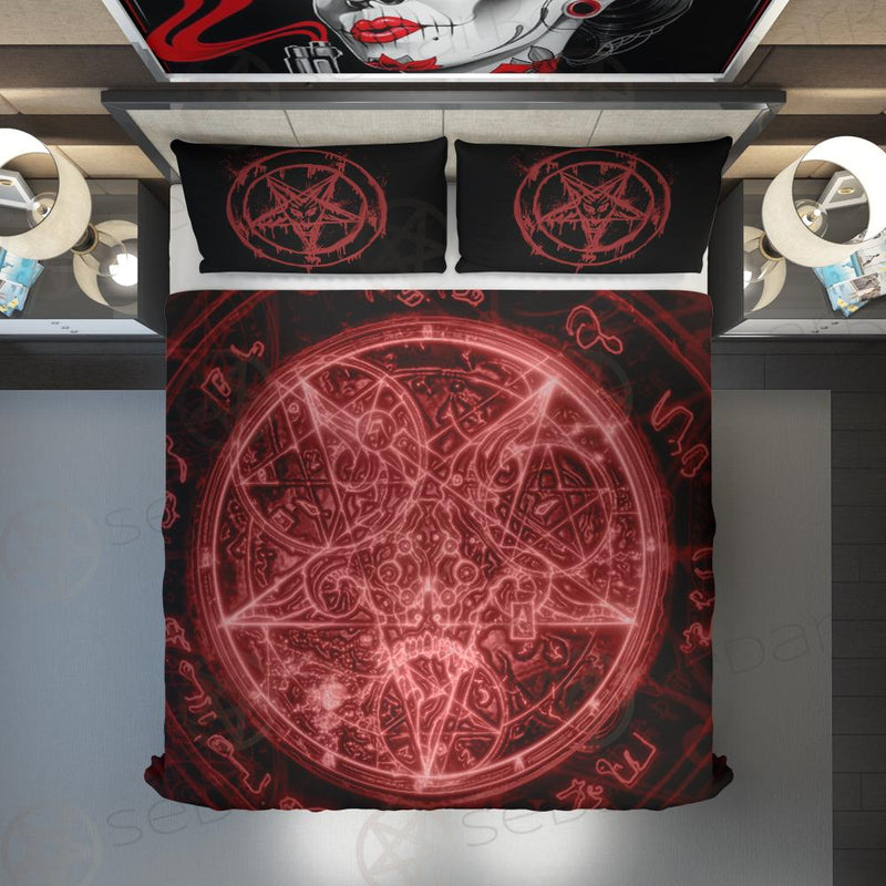 Red Satanic Symbol SED-0483 Bed set