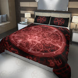 Red Satanic Symbol SED-0483 Bed set