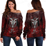 Satan 666 Call Me SED-0485 Off Shoulder Sweaters