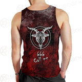 Satan 666 Call Me SED-0485 Men Tank-tops