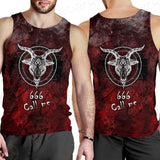 Satan 666 Call Me SED-0485 Men Tank-tops