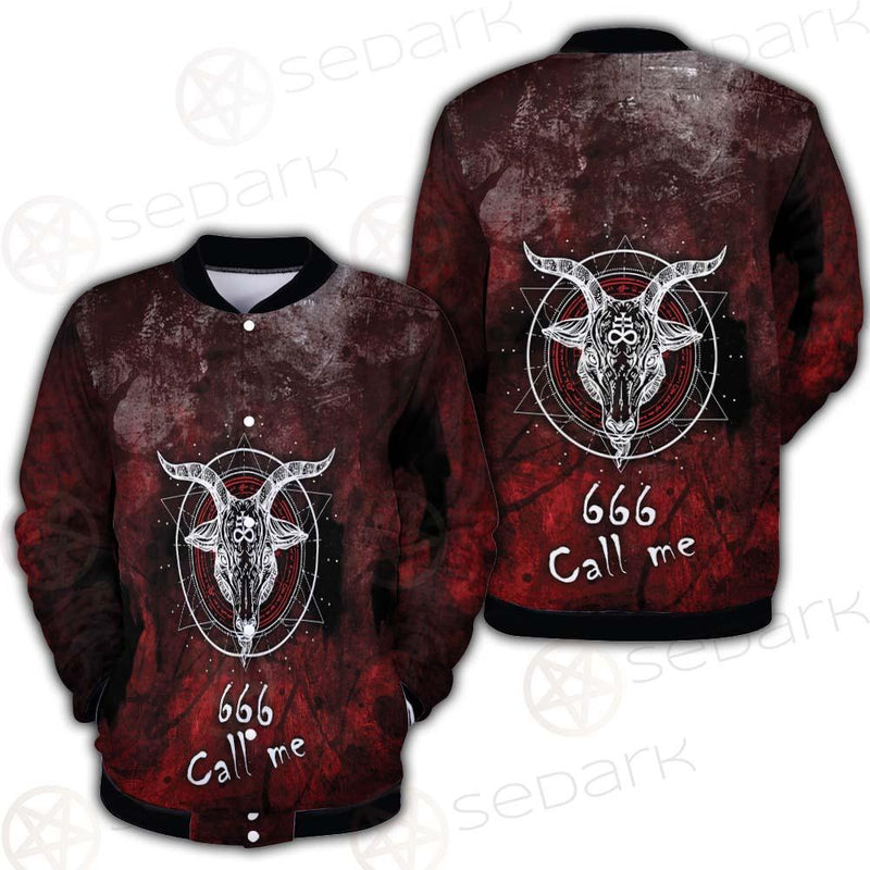 Satan 666 Call Me SED-0485 Button Jacket