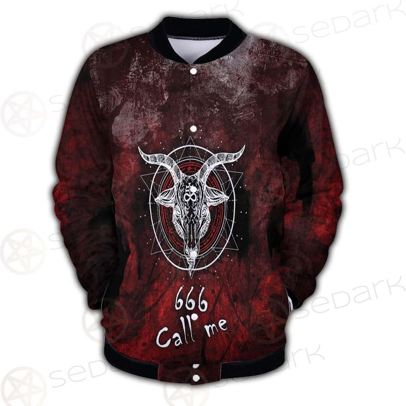Satan 666 Call Me SED-0485 Button Jacket