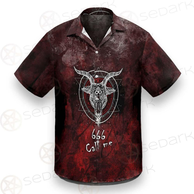 Satan 666 Call Me SED-0485 Shirt Allover
