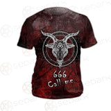 Satan 666 Call Me SED-0485 Unisex T-shirt