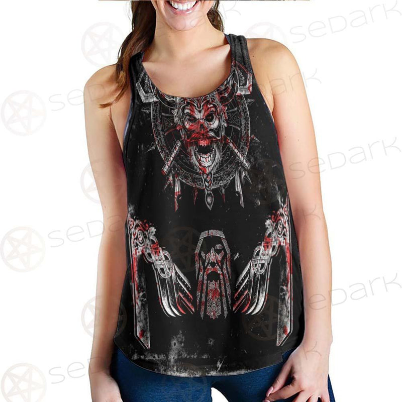 Viking Head Art SED-0486 Women Tank Top