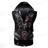 Viking Head Art SED-0486 Zip Sleeveless Hoodie