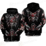 Viking Head Art SED-0486 Hoodie & Zip Hoodie Raglan