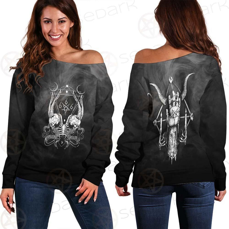 Satanic 666 SED-0492 Off Shoulder Sweaters