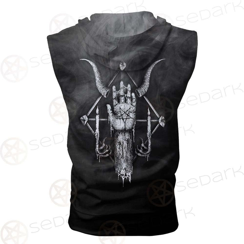 Satanic 666 SED-0492 Zip Sleeveless Hoodie
