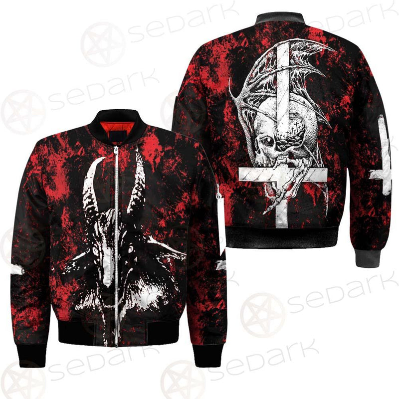 Satan Head Cross Inverted SED-0493 Jacket