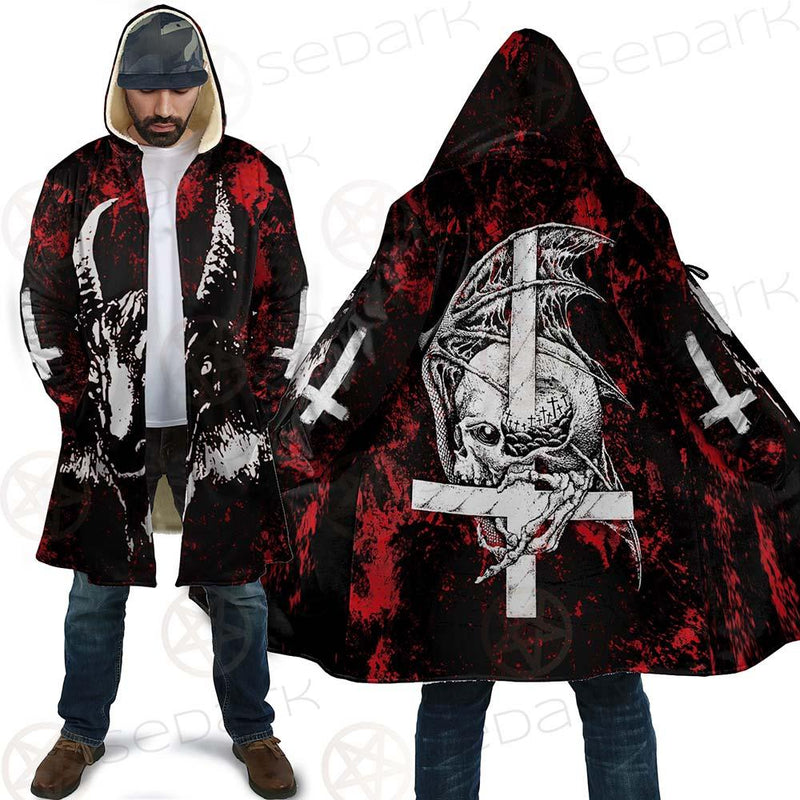 Satan Head Cross Inverted SED-0493 Cloak