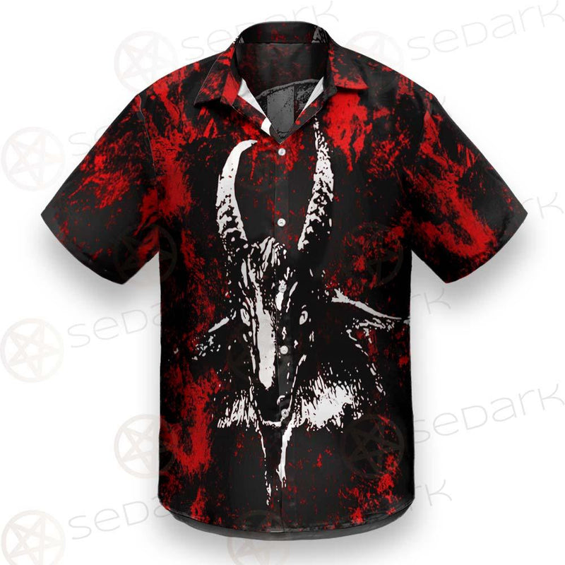 Satan Head Cross Inverted SED-0493 Shirt Allover