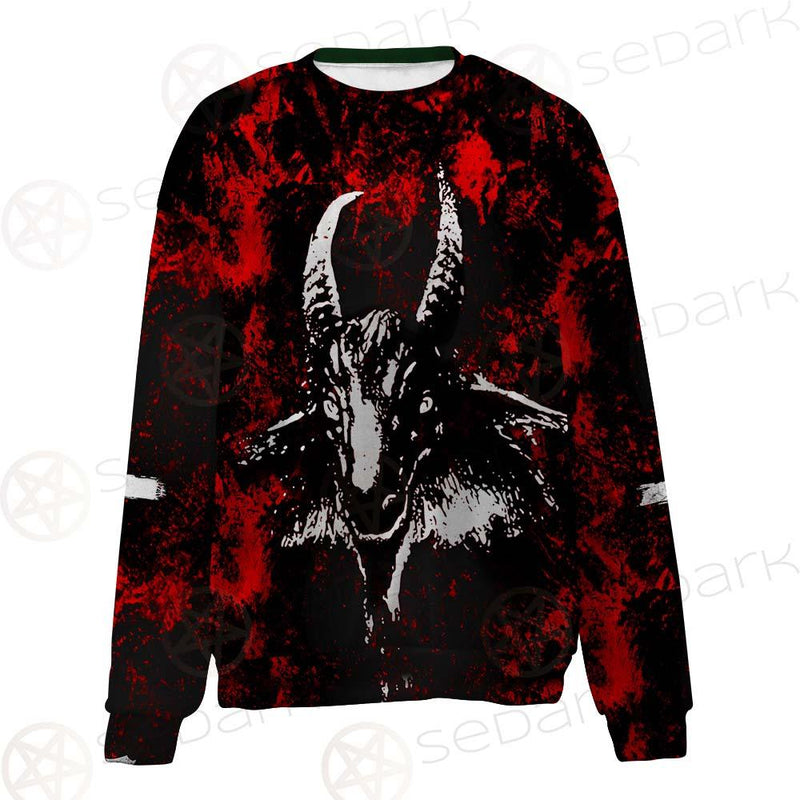 Satan Head Cross Inverted SED-0493 Unisex Sweatshirt