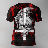 Satan Head Cross Inverted SED-0493 Unisex T-shirt