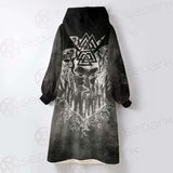 Viking Symbols SED-0494 Oversized Sherpa Blanket Hoodie