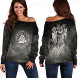 Viking Symbols SED-0494 Off Shoulder Sweaters