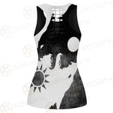 Viking Black And White SED-0495 Women Tank Top