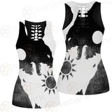 Viking Black And White SED-0495 Women Tank Top