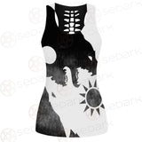 Viking Black And White SED-0495 Women Tank Top