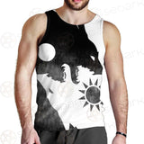 Viking Black And White SED-0495 Men Tank-tops