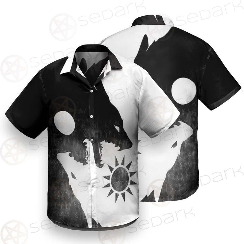 Viking Black And White SED-0495 Shirt Allover