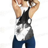 Viking Black And White SED-0495 Women Tank Top