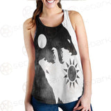 Viking Black And White SED-0495 Women Tank Top