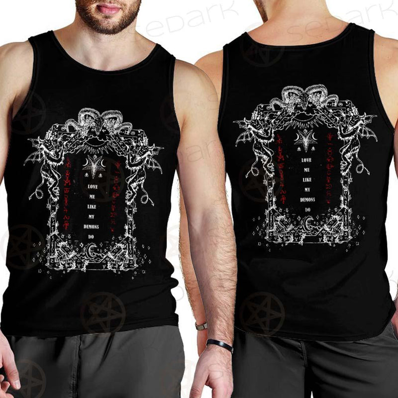 Love Me Like My Demons Do SED-0496 Men Tank-tops