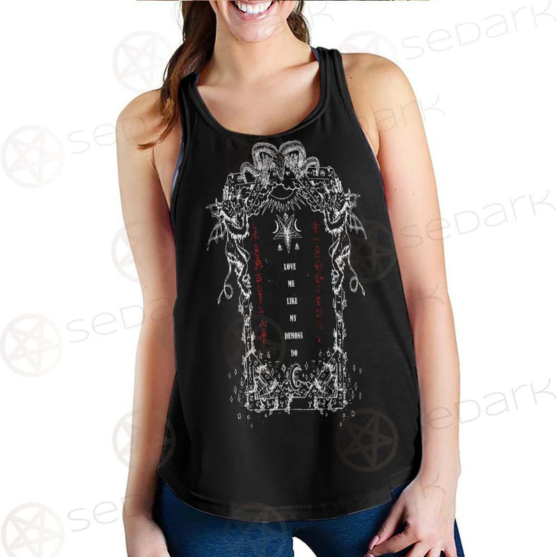 Love Me Like My Demons Do SED-0496 Women Tank Top