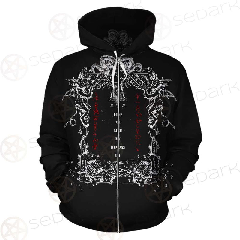 Love Me Like My Demons Do SED-0496 Hoodie & Zip Hoodie
