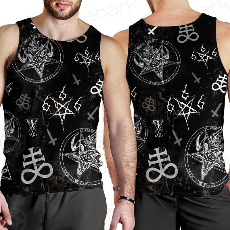 Satan Symbols SED-0497 Men Tank-tops