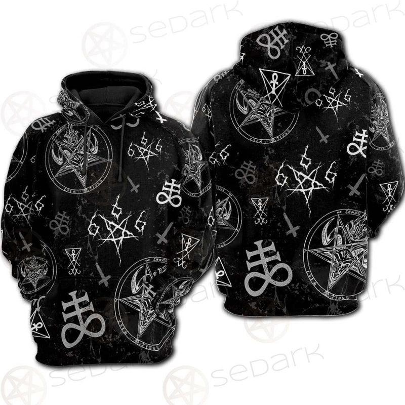 Satan Symbols SED-0497 Hoodie & Zip Hoodie Raglan