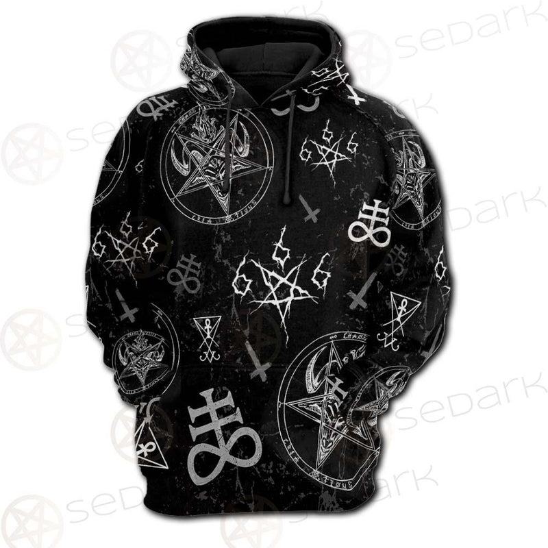 Satan Symbols SED-0497 Hoodie & Zip Hoodie Raglan