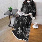 Satan Symbols SED-0497 Sleeved Blanket