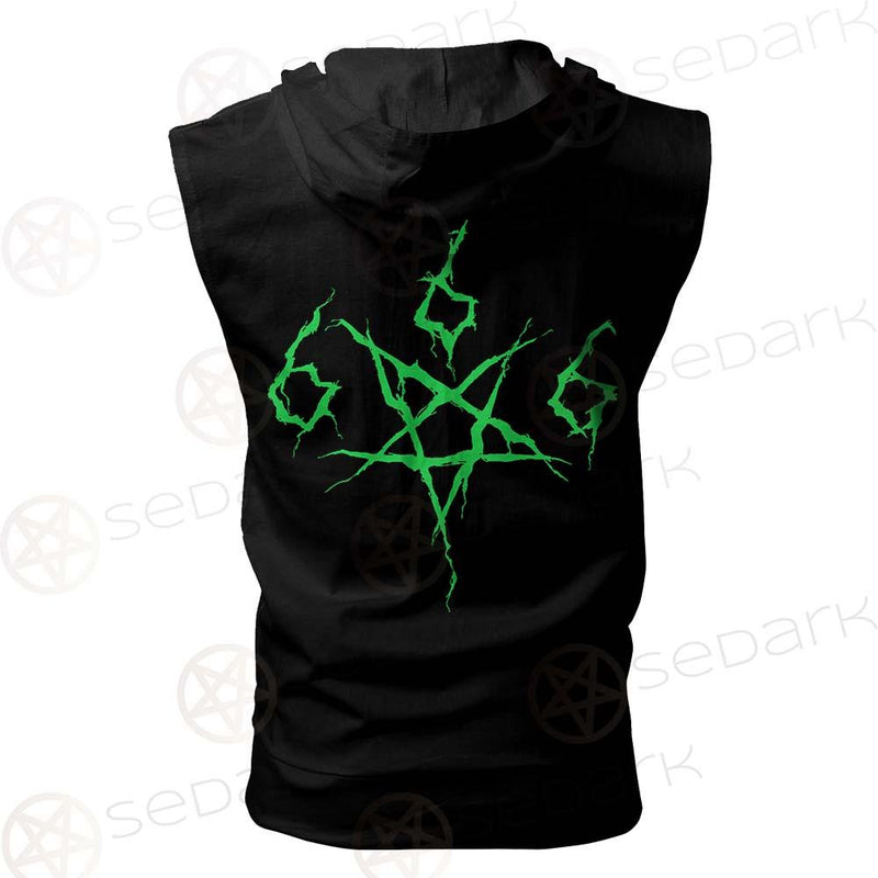 Satan Sinner 666 SED-0498 Zip Sleeveless Hoodie