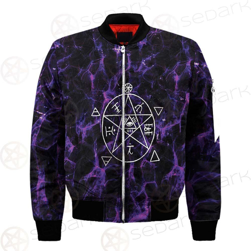 Satan Cross Inverted Purple SED-0499 Jacket