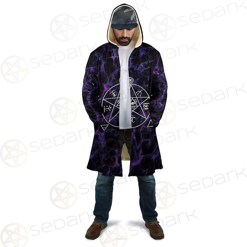 Satan Cross Inverted Purple SED-0499 Cloak