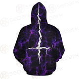 Satan Cross Inverted Purple SED-0499 Hoodie & Zip Hoodie