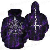 Satan Cross Inverted Purple SED-0499 Hoodie & Zip Hoodie