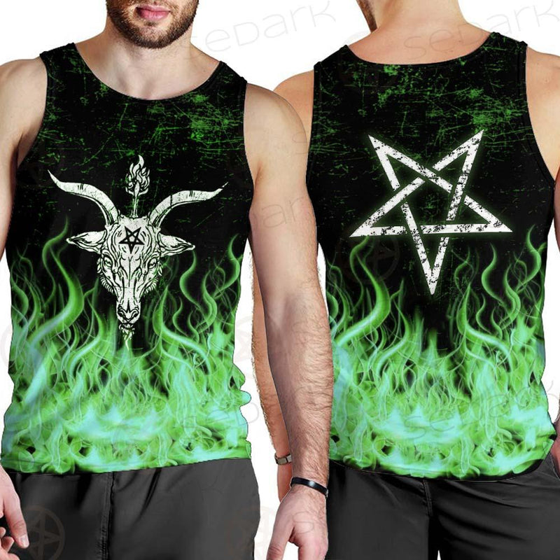 Satan Fire Green SED-0500 Men Tank-tops