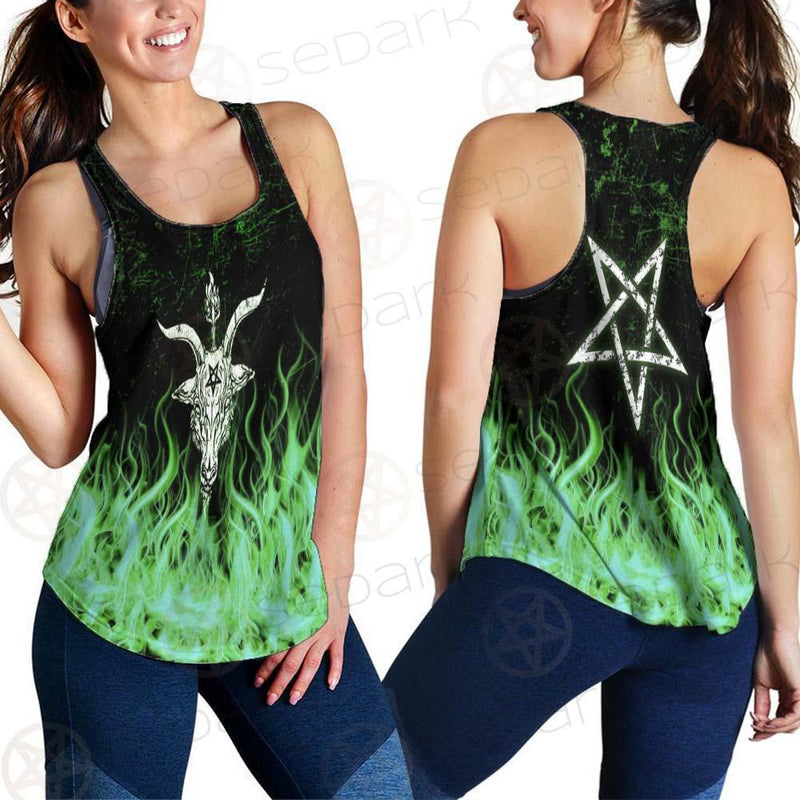 Satan Fire Green SED-0500 Women Tank Top