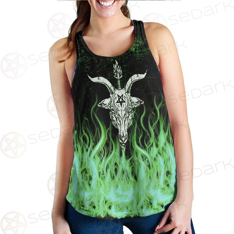 Satan Fire Green SED-0500 Women Tank Top