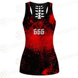 Red Baphomet 666 SED-0501 Women Tank Top