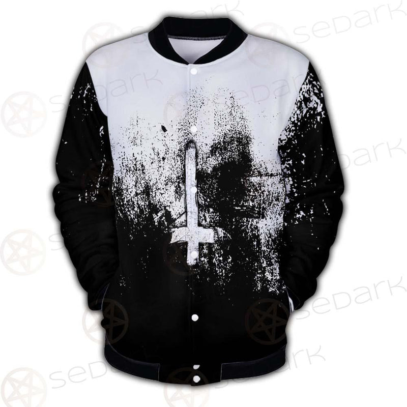 Satan Hand Cross Inverted SED-0502 Button Jacket