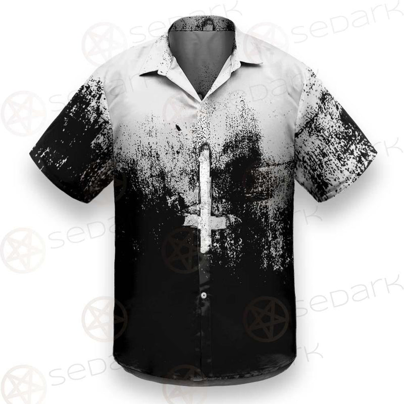 Satan Hand Cross Inverted SED-0502 Shirt Allover