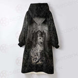 Gothic Cat SED-0504 Oversized Sherpa Blanket Hoodie